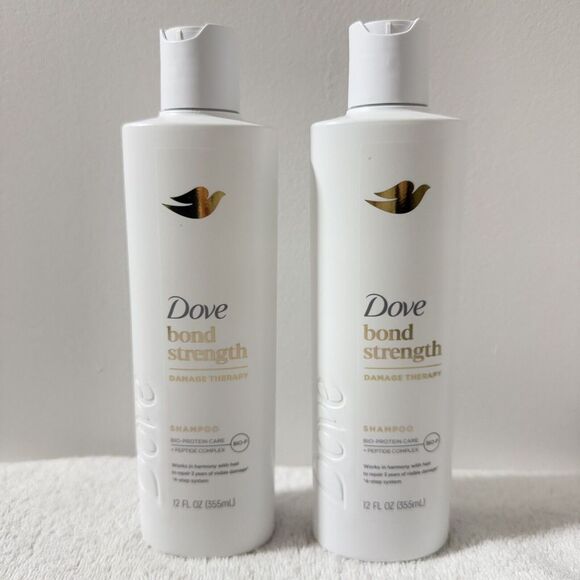 LOT‎ OF (2) Dove Bond Strength +Peptide Complex Shampoo 12 fl oz - Picture 1 of 2
